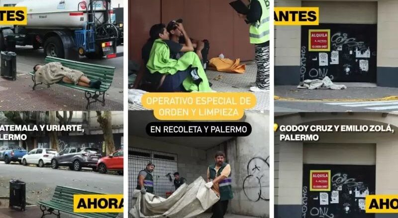 La justicia de CABA exige a Jorge Macri un informe sobre los polémicos «operativos de limpieza urbana»