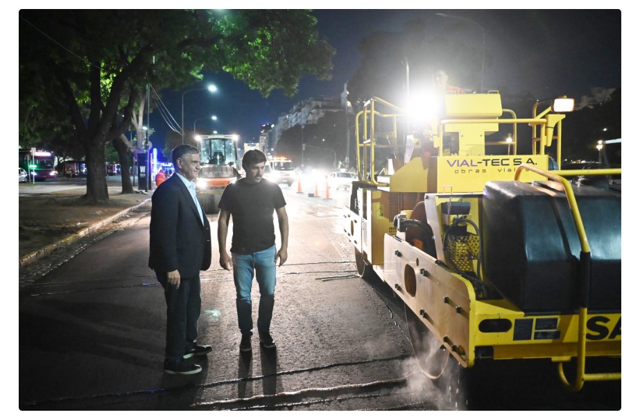 Plan Verano: la Ciudad trabaja por las noches en la repavimentación de 200 calles y avenidas