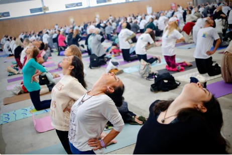 El Parque Olímpico celebró el Día Internacional del Yoga
