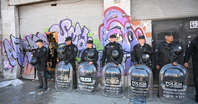 Dos detenidos en Villa Crespo en el operativo de la Policía de la Ciudad para recuperar un inmueble tomado